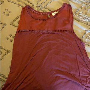 Maroon tank top